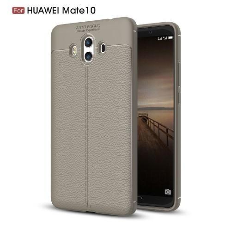 Litchi gélový obal na Huawei Mate 10 - sivý