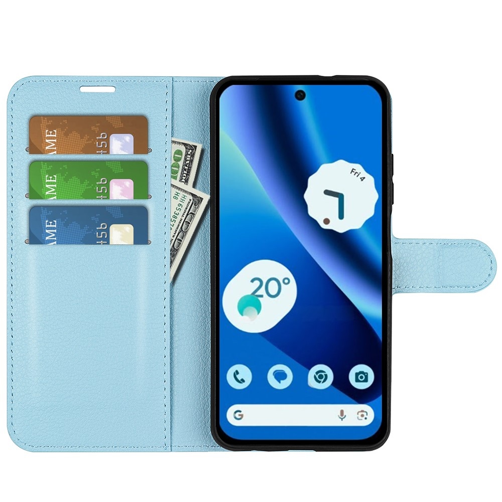 Litchi knižkové puzdro na Google Pixel 10a - modré