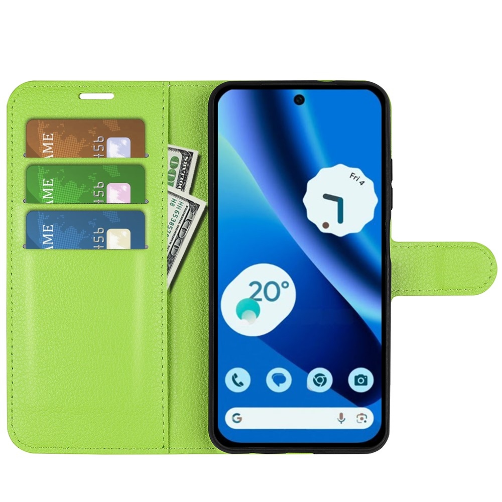 Litchi knižkové puzdro na Google Pixel 10a - zelené