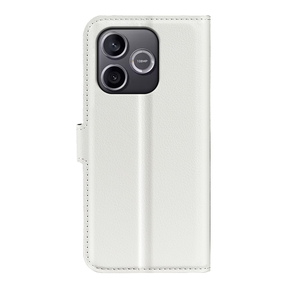 Litchi knižkové puzdro na Honor 600 Lite 5G - biele