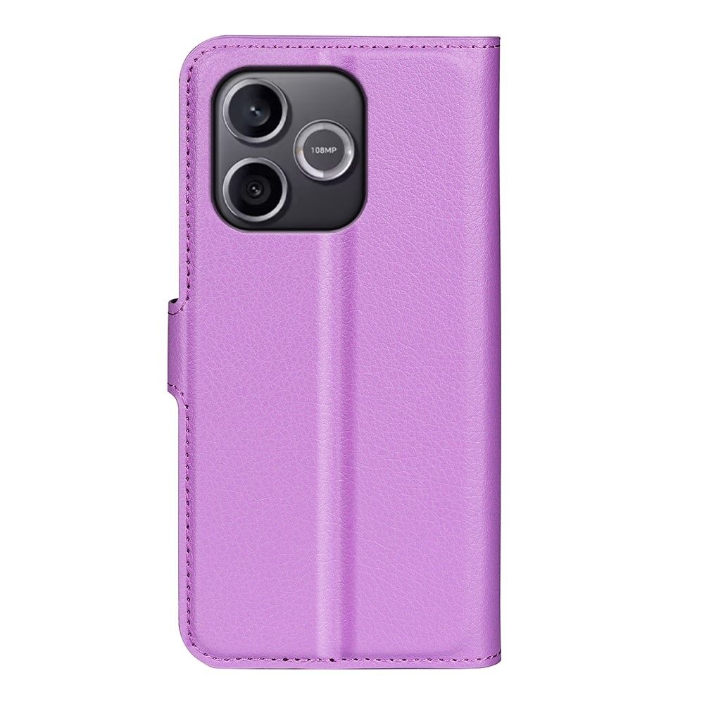 Litchi knižkové puzdro na Honor 600 Lite 5G - fialové
