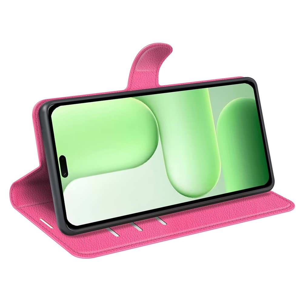 Litchi knižkové puzdro na Honor 600 Lite 5G - rose