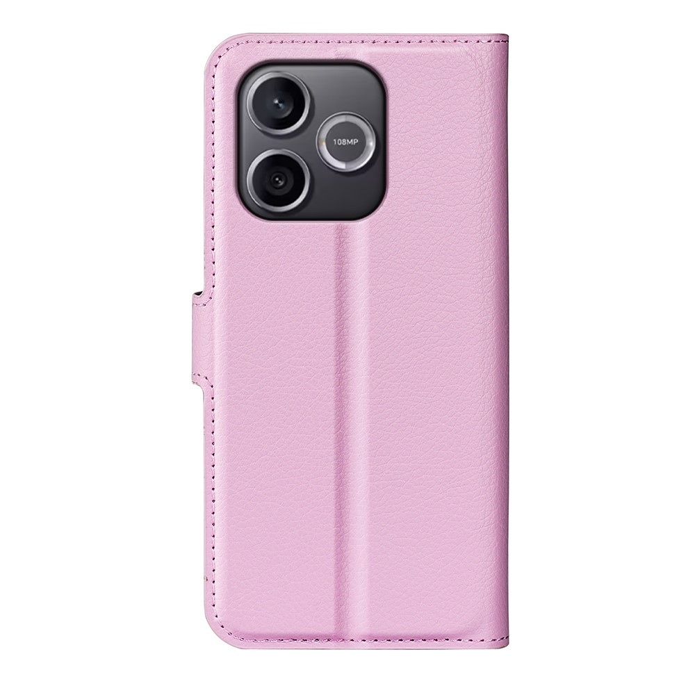 Litchi knižkové puzdro na Honor 600 Lite 5G - ružové