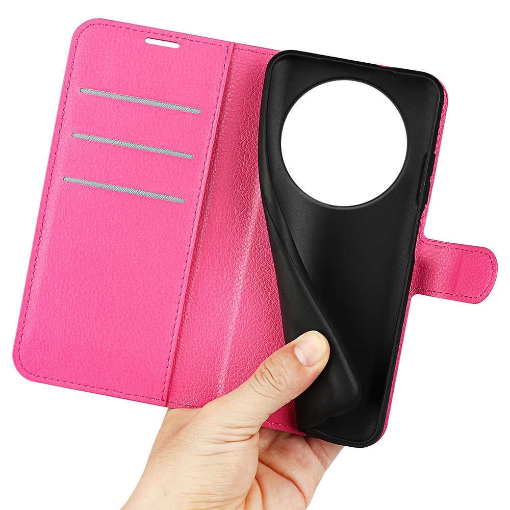 Litchi knižkové puzdro na Honor Magic 8 Lite 5G - rose