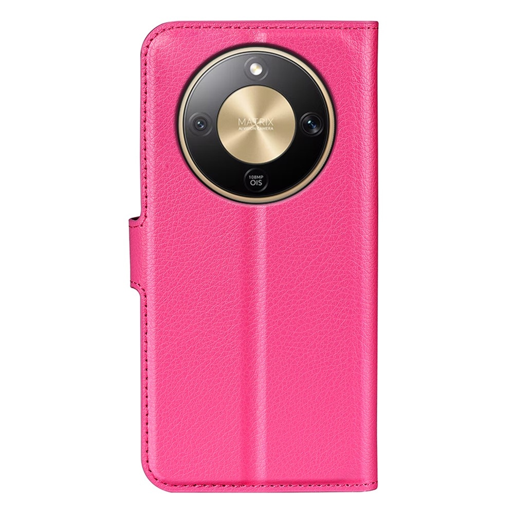 Litchi knižkové puzdro na Honor Magic 8 Lite 5G - rose