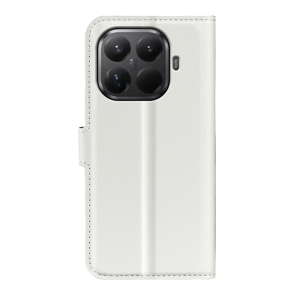 Litchi knižkové púzdro na mobil Xiaomi 17T - biele