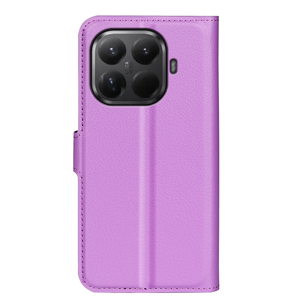 Litchi knižkové púzdro na mobil Xiaomi 17T - fialové