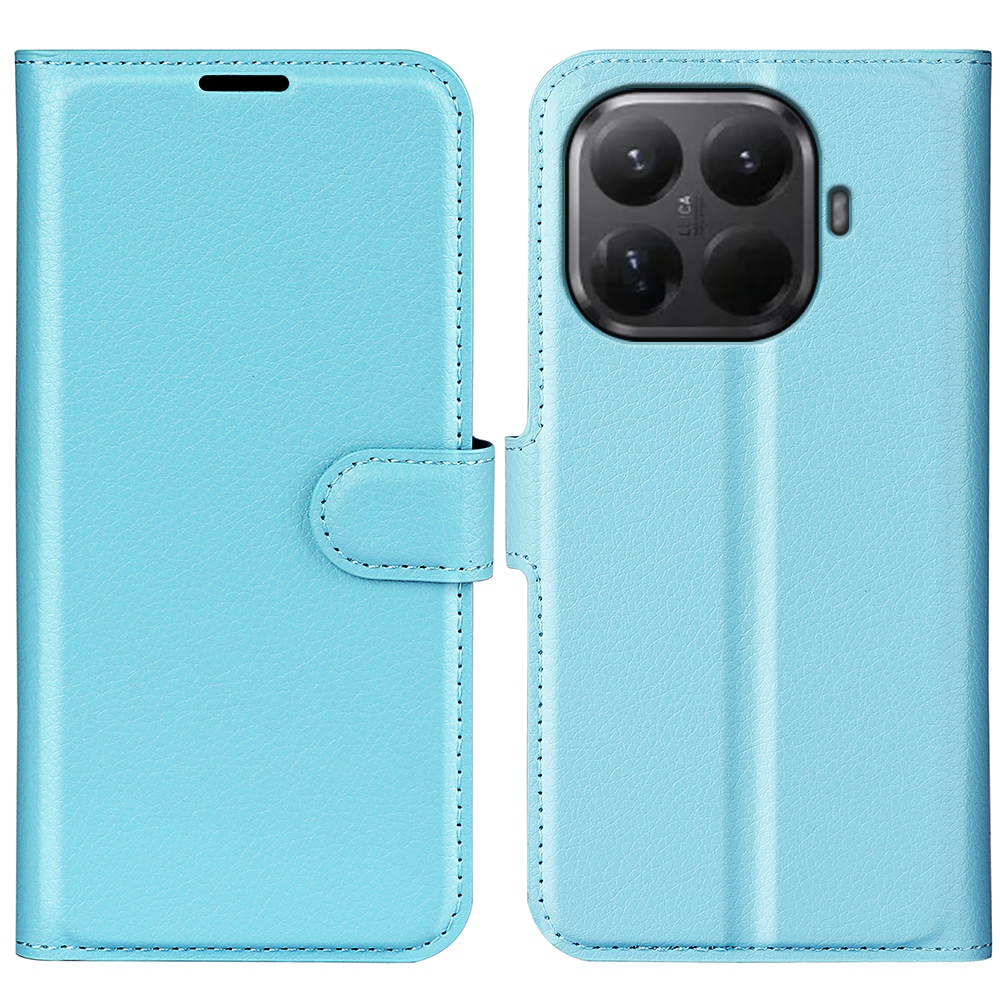 Litchi knižkové púzdro na mobil Xiaomi 17T - modré