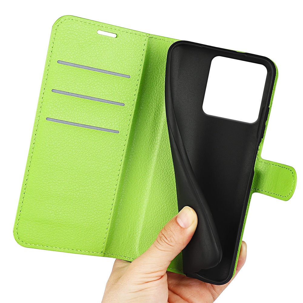 Litchi knižkové púzdro na Motorola Edge 70 5G - zelené