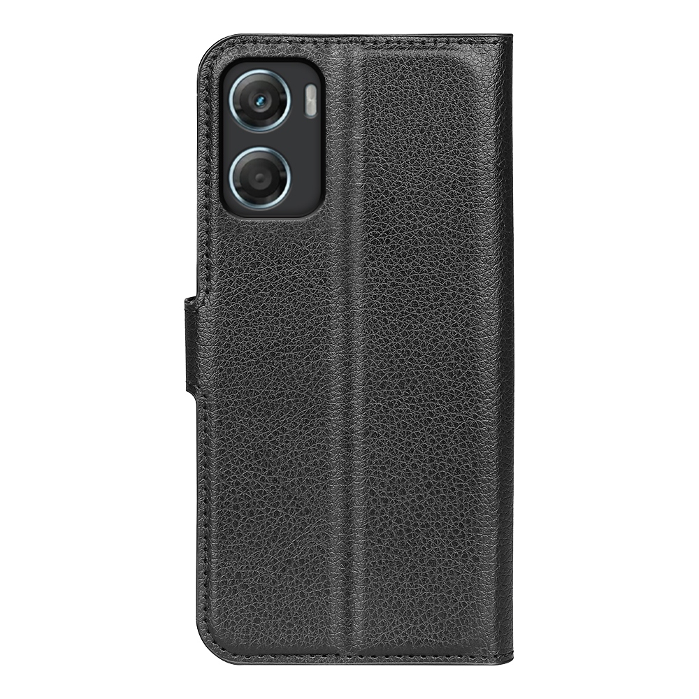 Litchi knižkové púzdro na Motorola Moto G06 - čierne