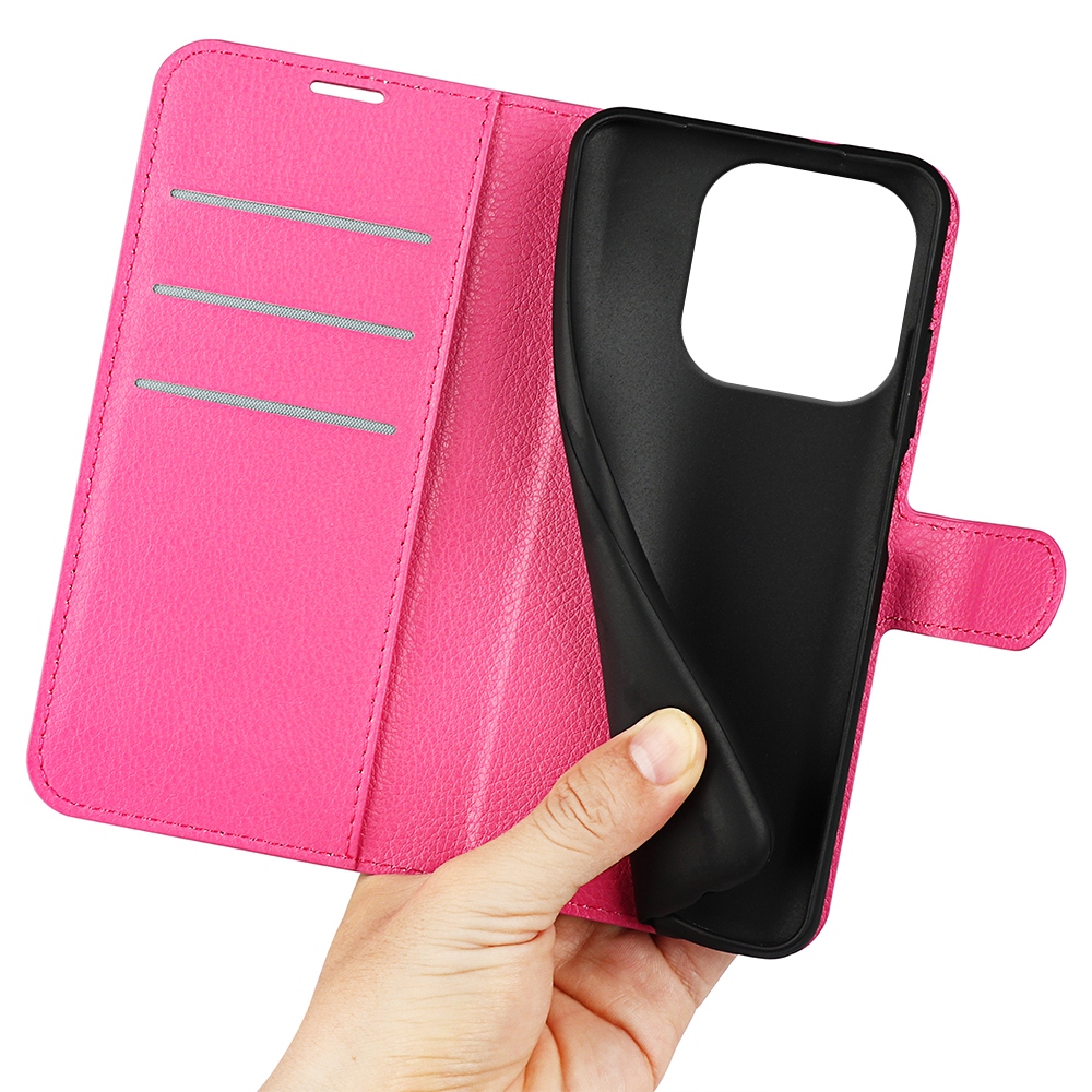 Litchi knižkové púzdro na Motorola Moto G86 5G - rose