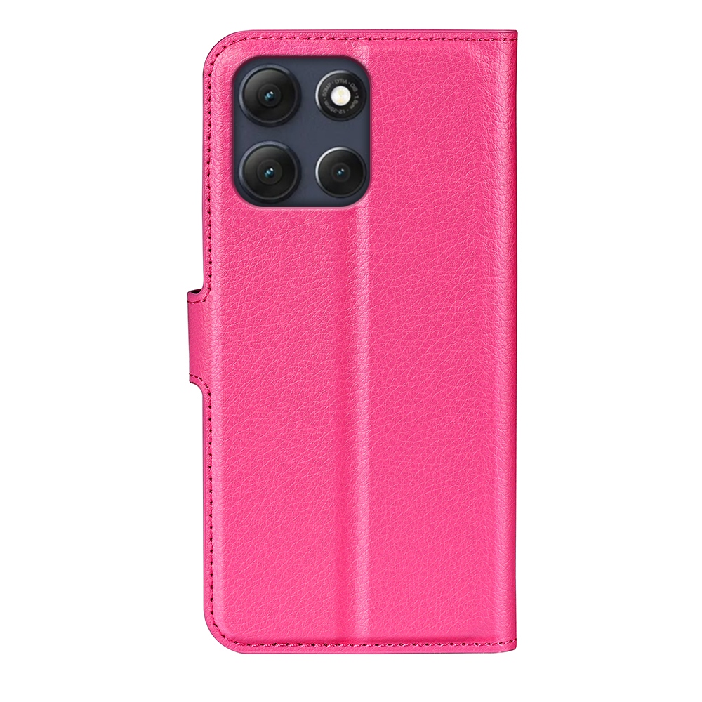 Litchi knižkové púzdro na Motorola Moto G86 Power 5G - rose