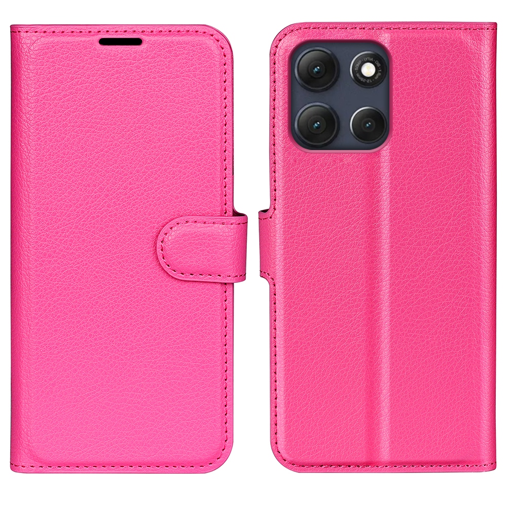Litchi knižkové púzdro na Motorola Moto G86 Power 5G - rose