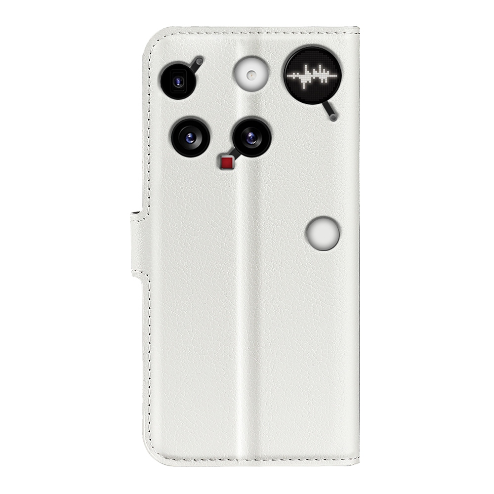 Litchi knižkové puzdro na Nothing Phone (3) 5G - biele
