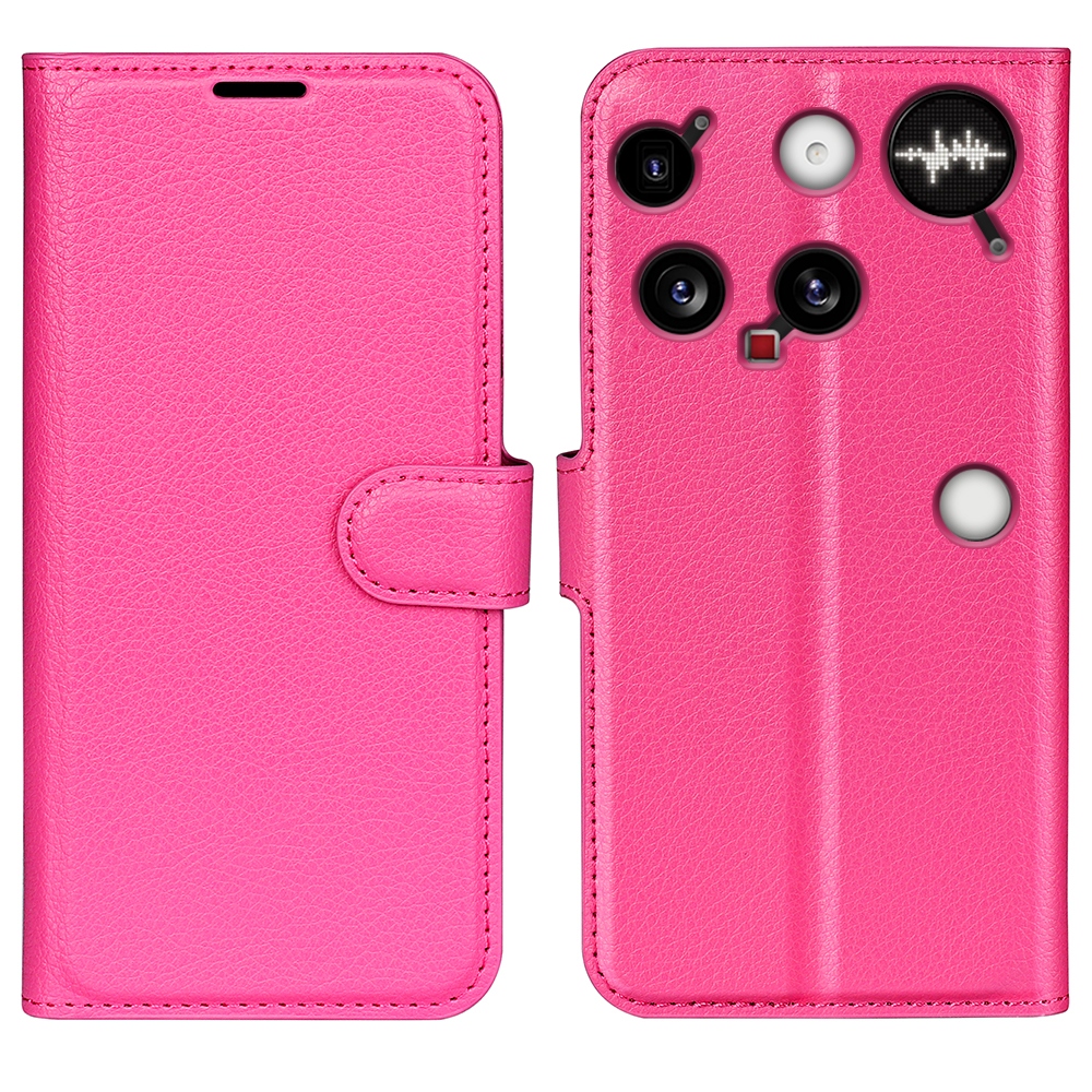 Litchi knižkové puzdro na Nothing Phone (3) 5G - rose