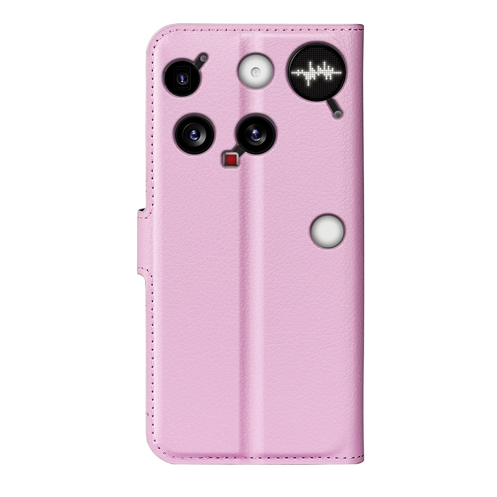 Litchi knižkové puzdro na Nothing Phone (3) 5G - ružové
