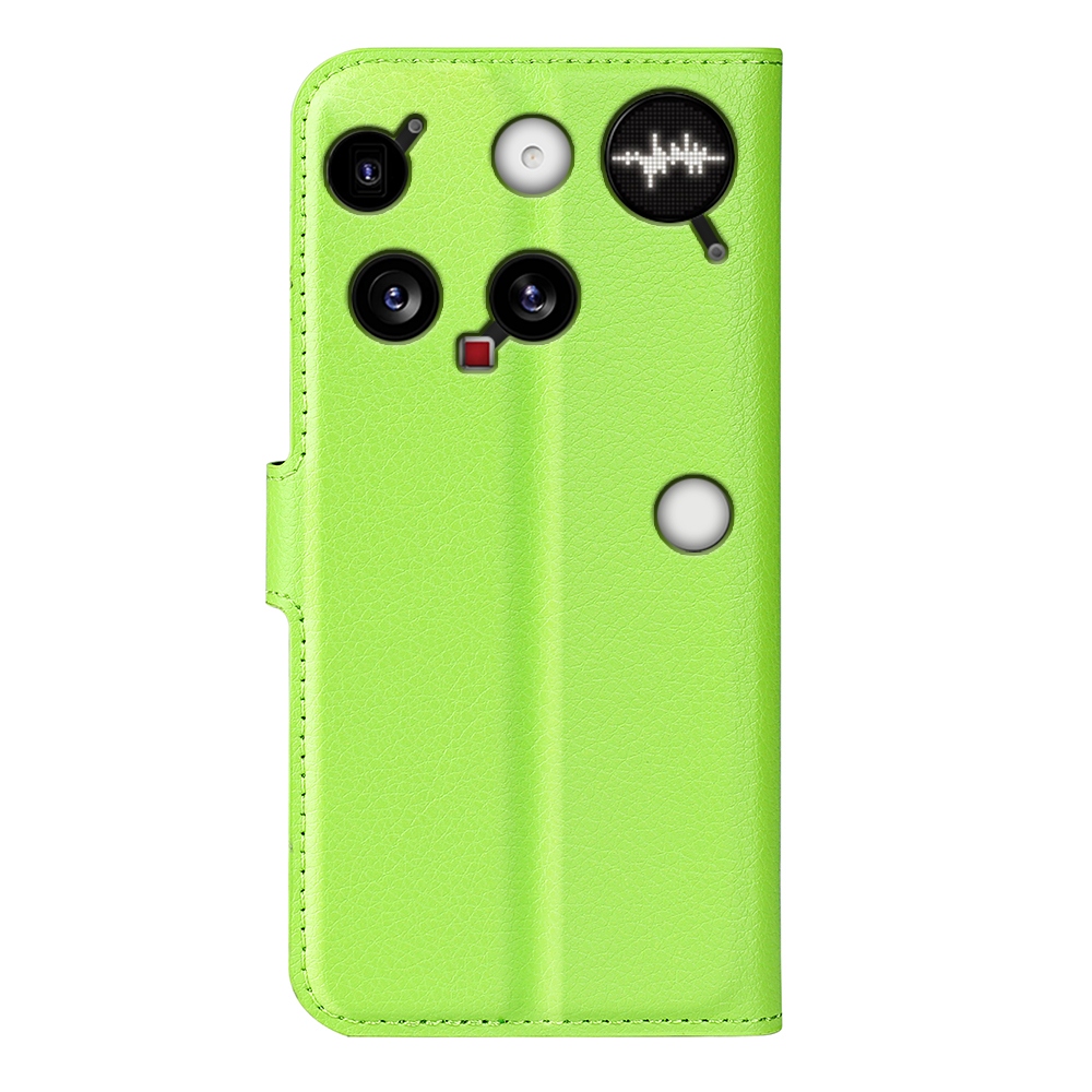 Litchi knižkové puzdro na Nothing Phone (3) 5G - zelené