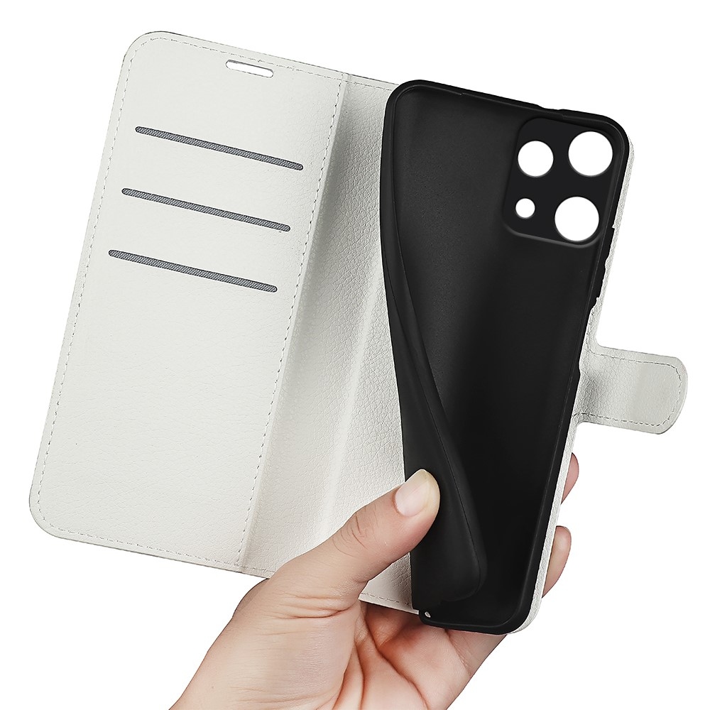 Litchi knižkové puzdro na Nothing Phone (3a) Lite 5G - biele