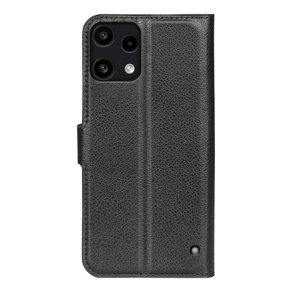 Litchi knižkové puzdro na Nothing Phone (3a) Lite 5G - čierne