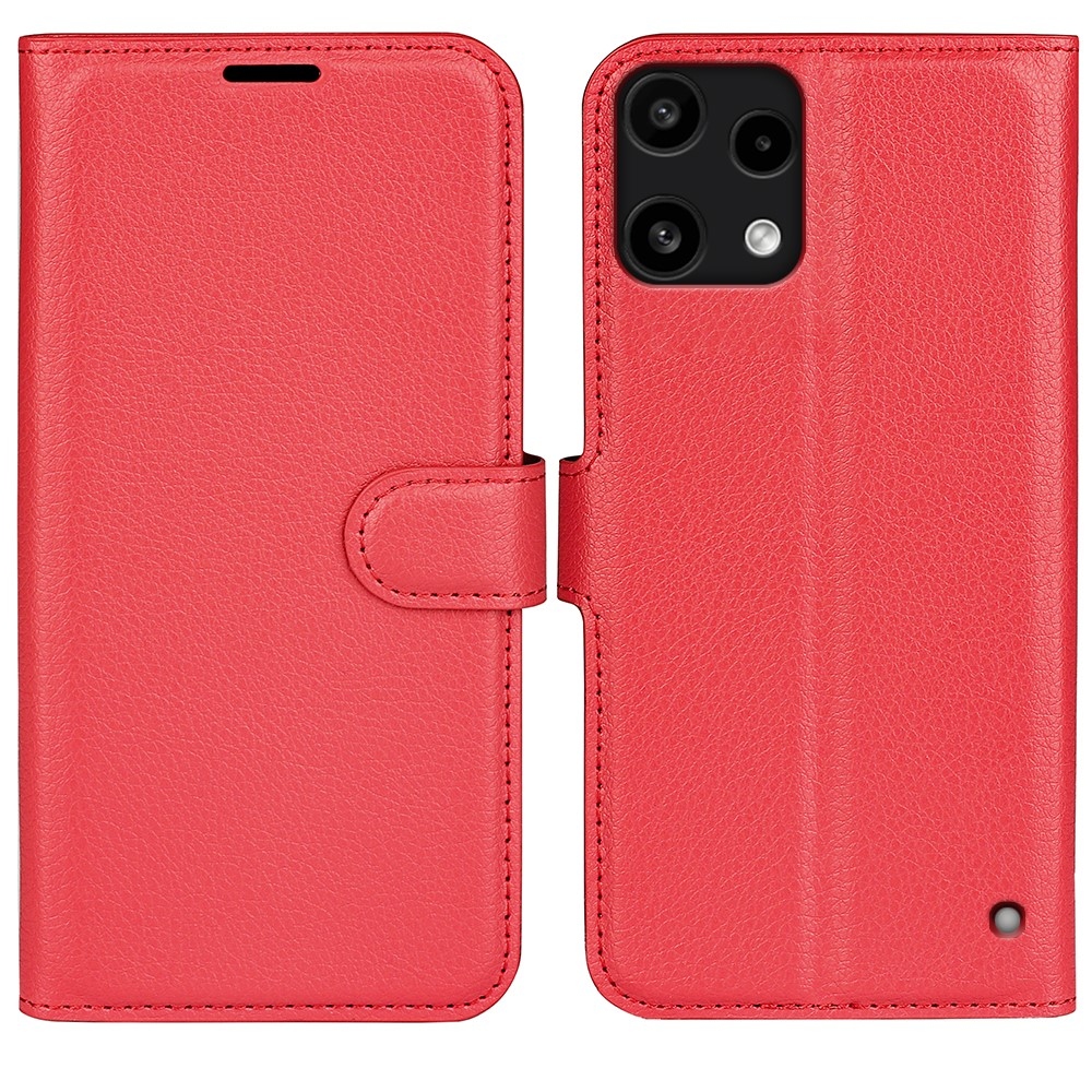 Litchi knižkové puzdro na Nothing Phone (3a) Lite 5G - červené