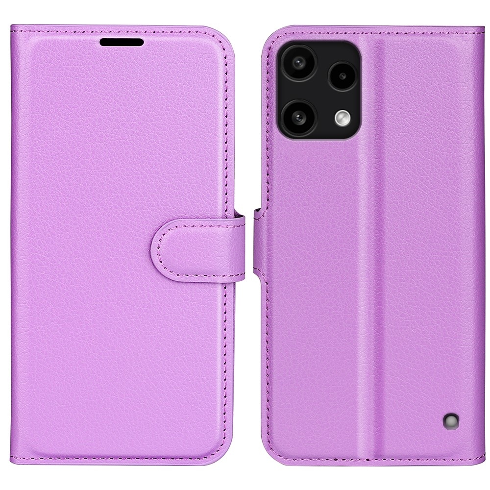 Litchi knižkové puzdro na Nothing Phone (3a) Lite 5G - fialové