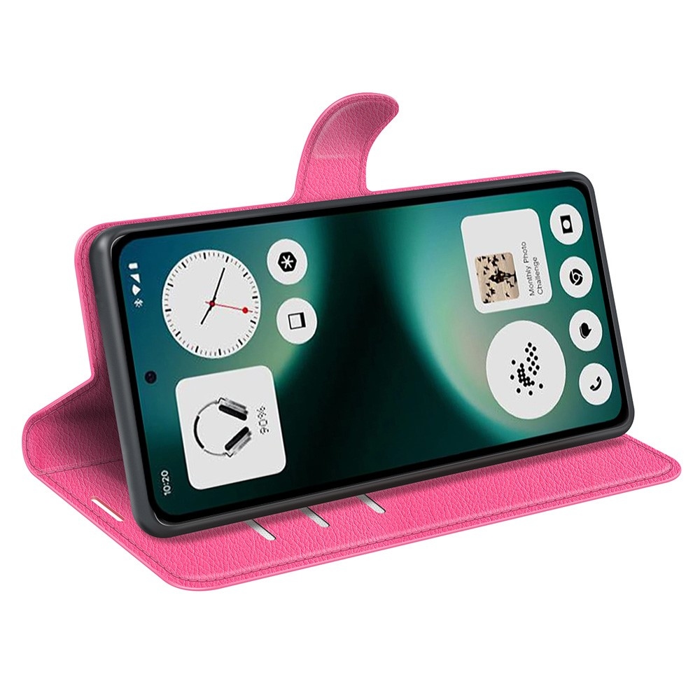 Litchi knižkové puzdro na Nothing Phone (3a) Lite 5G - rose