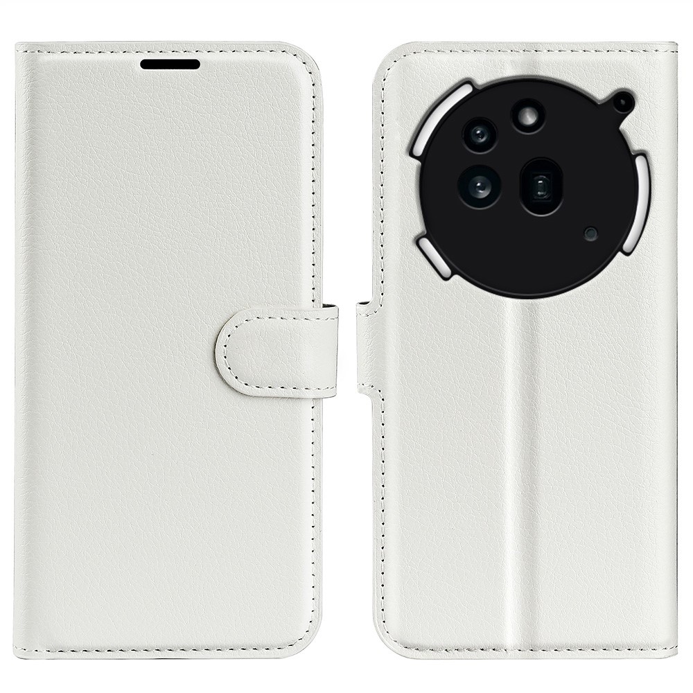 Litchi knižkové puzdro na Nothing Phone (3a) Pro - biele