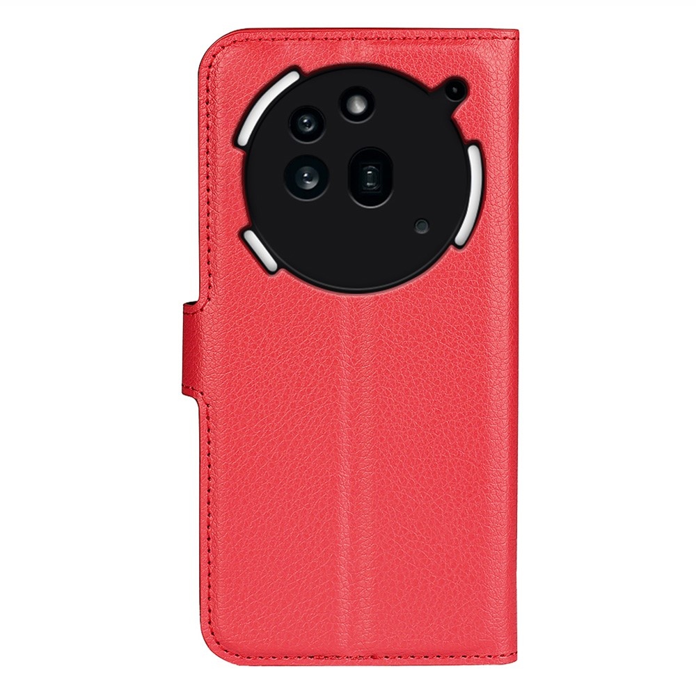 Litchi knižkové puzdro na Nothing Phone (3a) Pro - červené