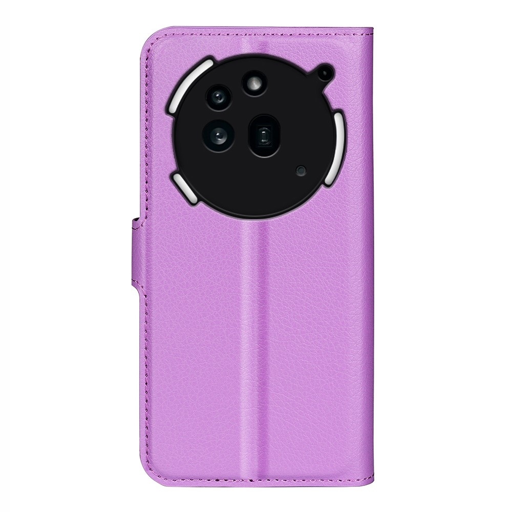 Litchi knižkové puzdro na Nothing Phone (3a) Pro - fialové