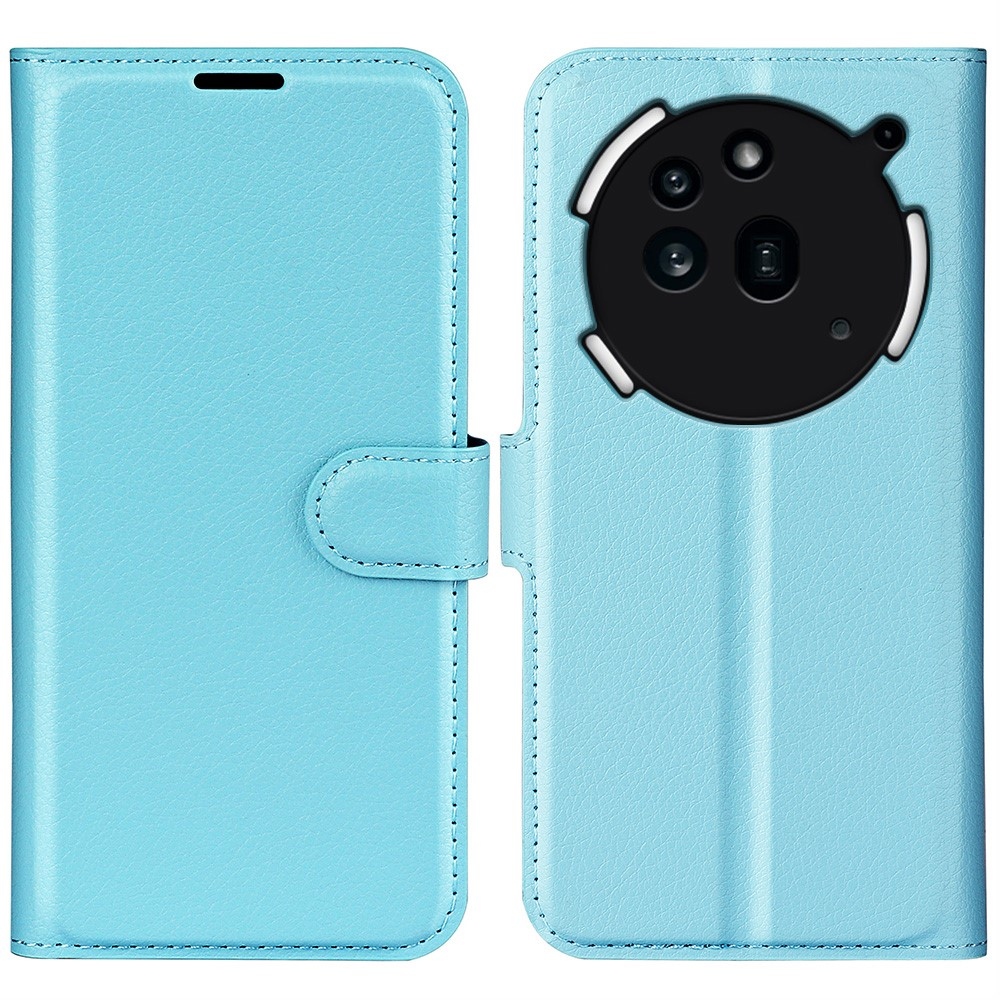 Litchi knižkové puzdro na Nothing Phone (3a) Pro - modré