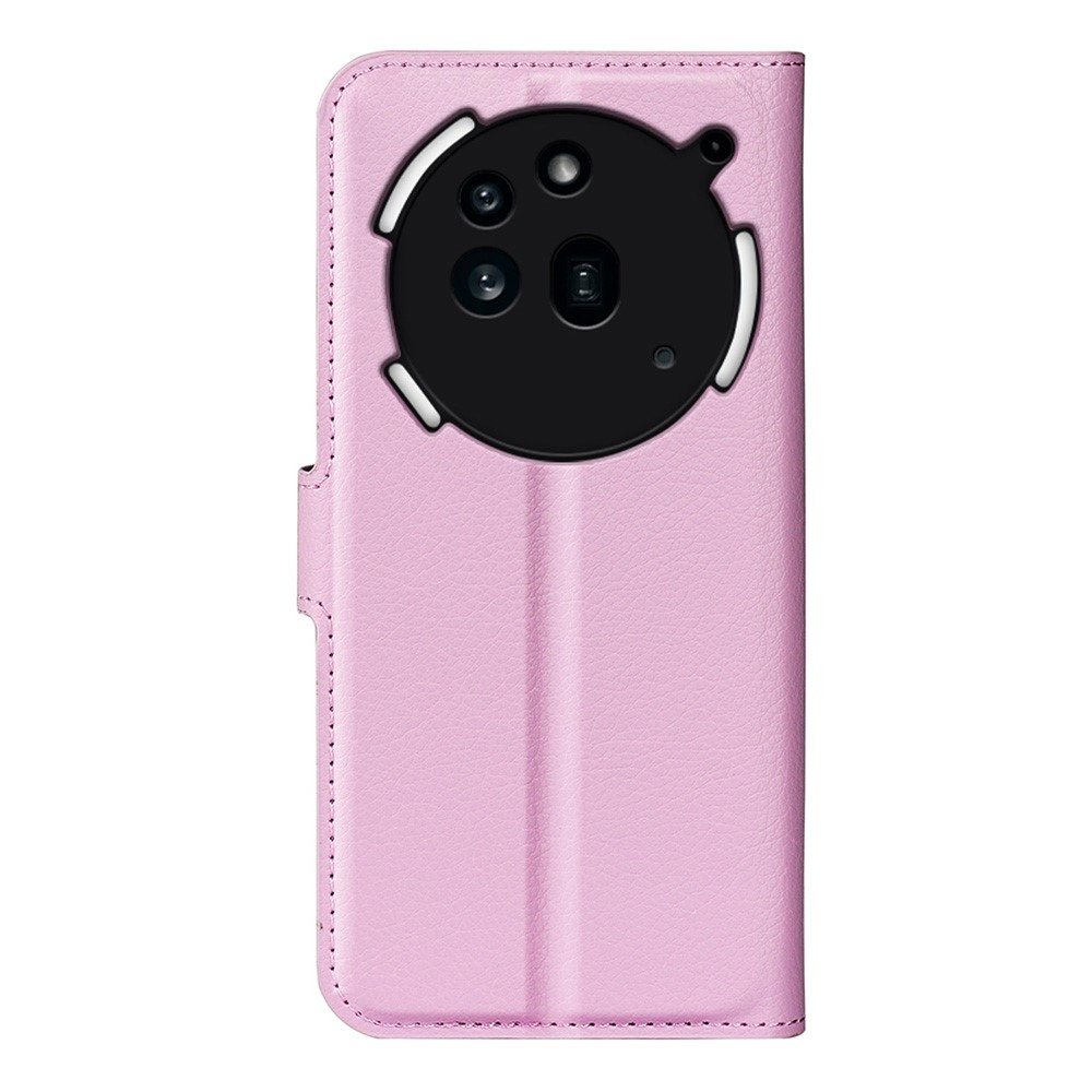 Litchi knižkové puzdro na Nothing Phone (3a) Pro - ružové