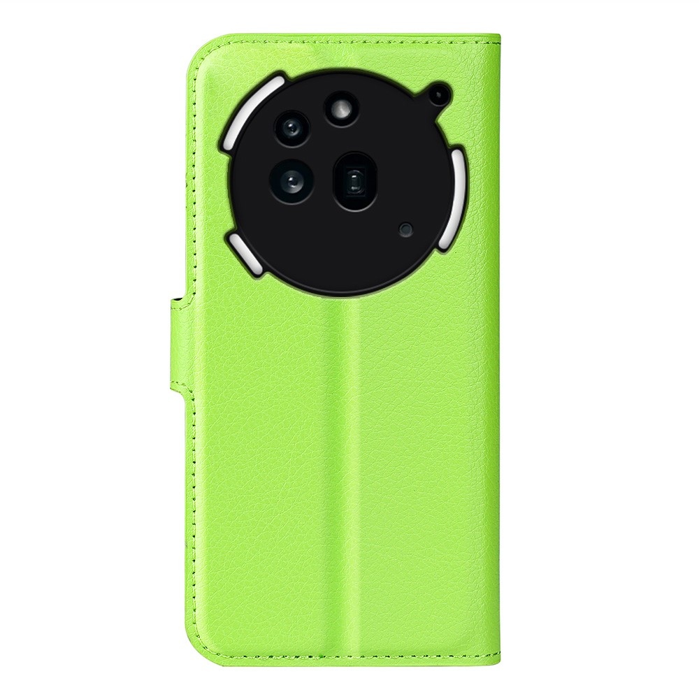 Litchi knižkové puzdro na Nothing Phone (3a) Pro - zelené