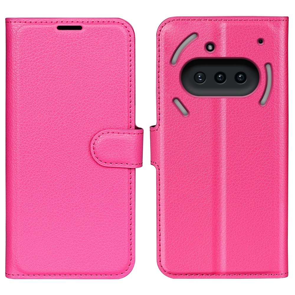 Litchi knižkové puzdro na Nothing Phone (3a) - rose