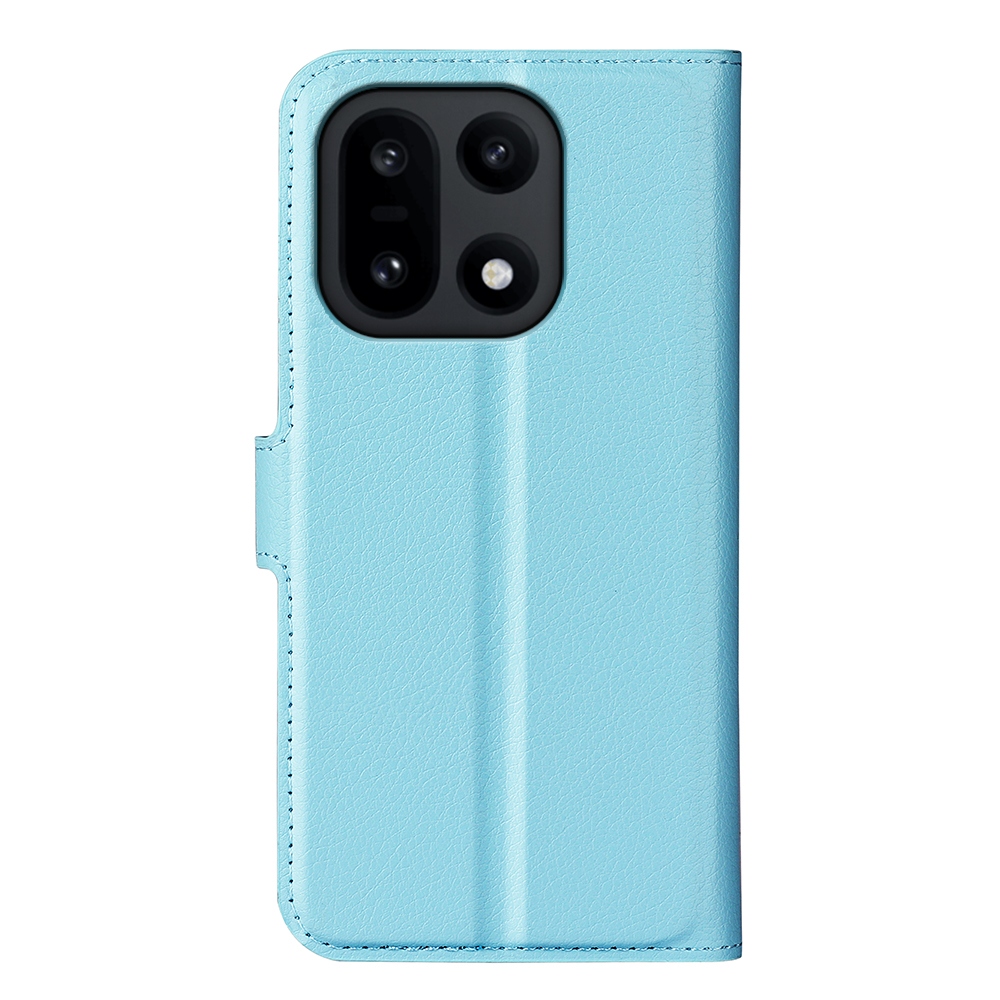 Litchi knižkové puzdro na OnePlus 15 5G - modré