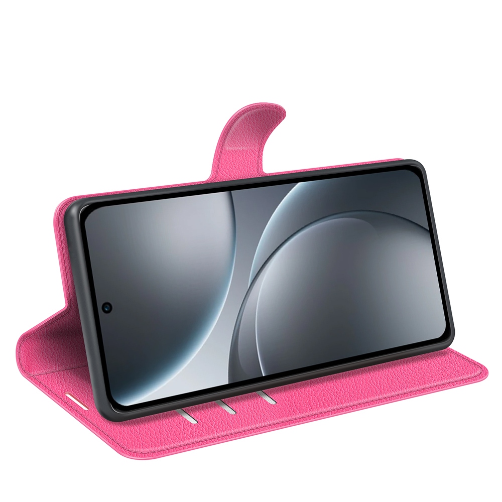 Litchi knižkové puzdro na Oppo Find X9 5G - rose