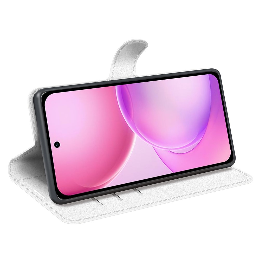 Litchi knižkové puzdro na Oppo Reno 16 5G - biele