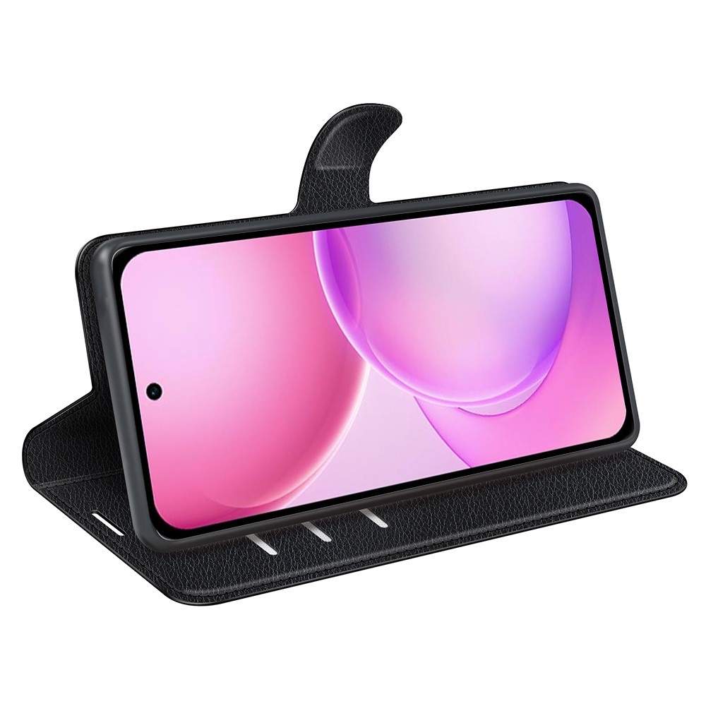 Litchi knižkové puzdro na Oppo Reno 16 5G - čierne