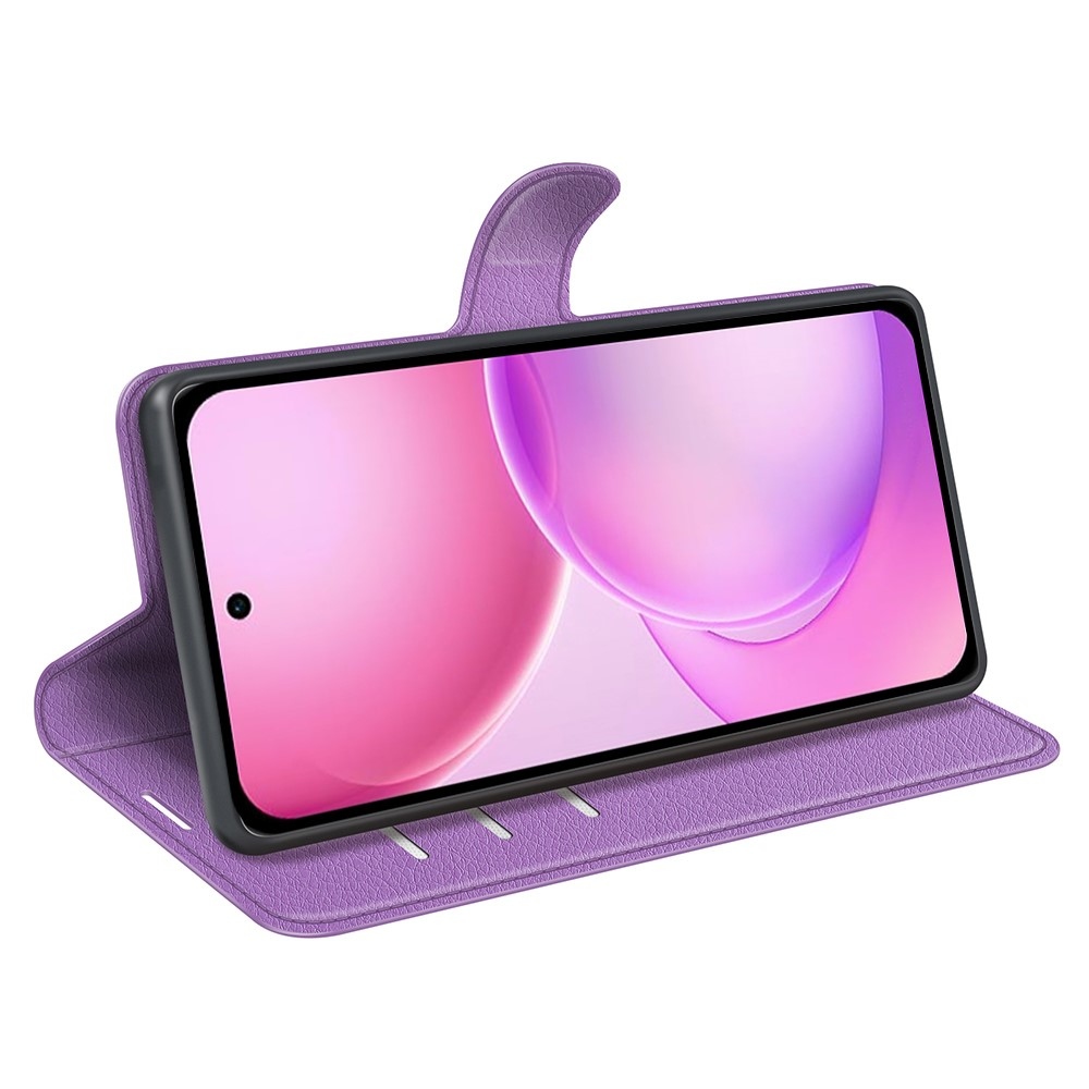Litchi knižkové puzdro na Oppo Reno 16 5G - fialové