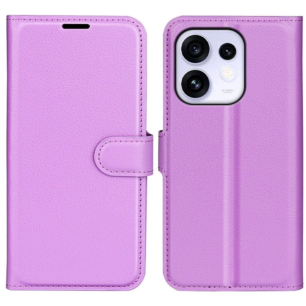 Litchi knižkové puzdro na Oppo Reno 16 5G - fialové