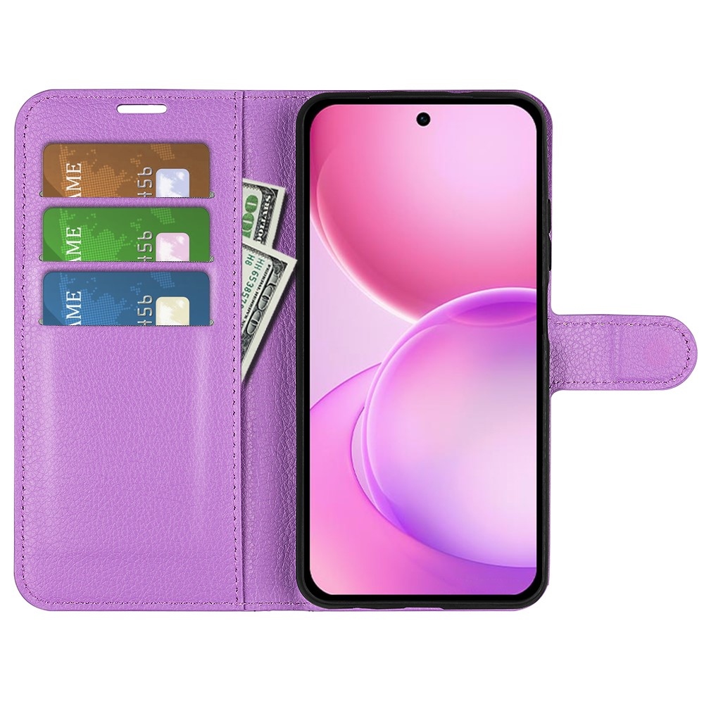 Litchi knižkové puzdro na Oppo Reno 16 5G - fialové