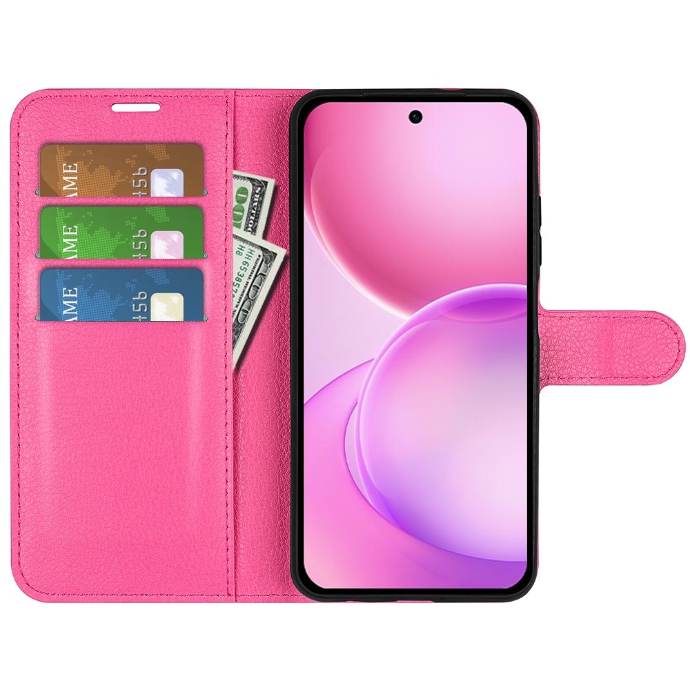 Litchi knižkové puzdro na Oppo Reno 16 5G - rose