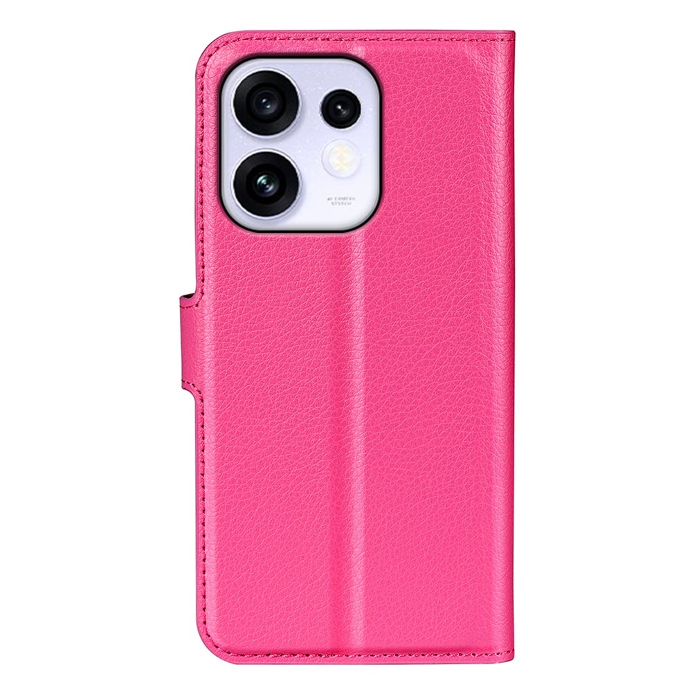 Litchi knižkové puzdro na Oppo Reno 16 5G - rose