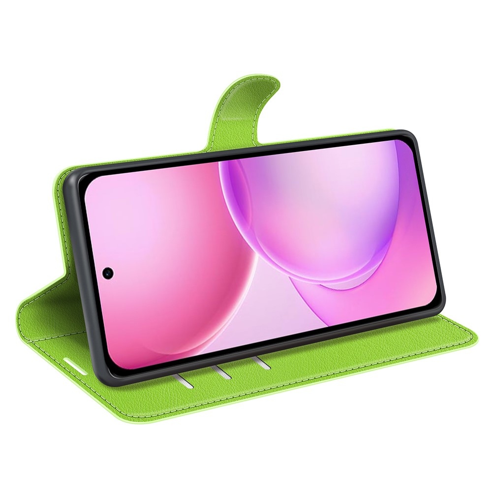 Litchi knižkové puzdro na Oppo Reno 16 5G - zelené