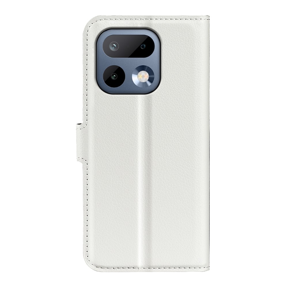 Litchi knižkové puzdro na Realme 16 Pro 5G - biele