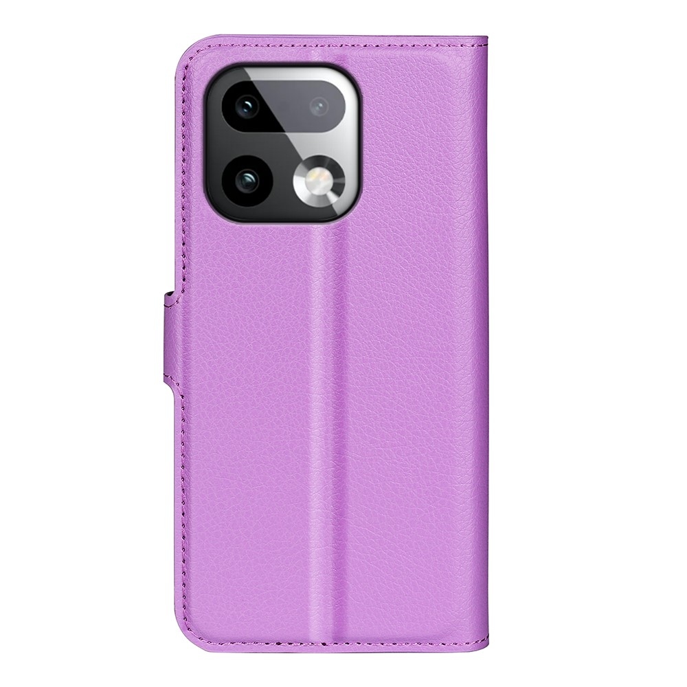 Litchi knižkové puzdro na Realme 16 Pro+ 5G - fialové