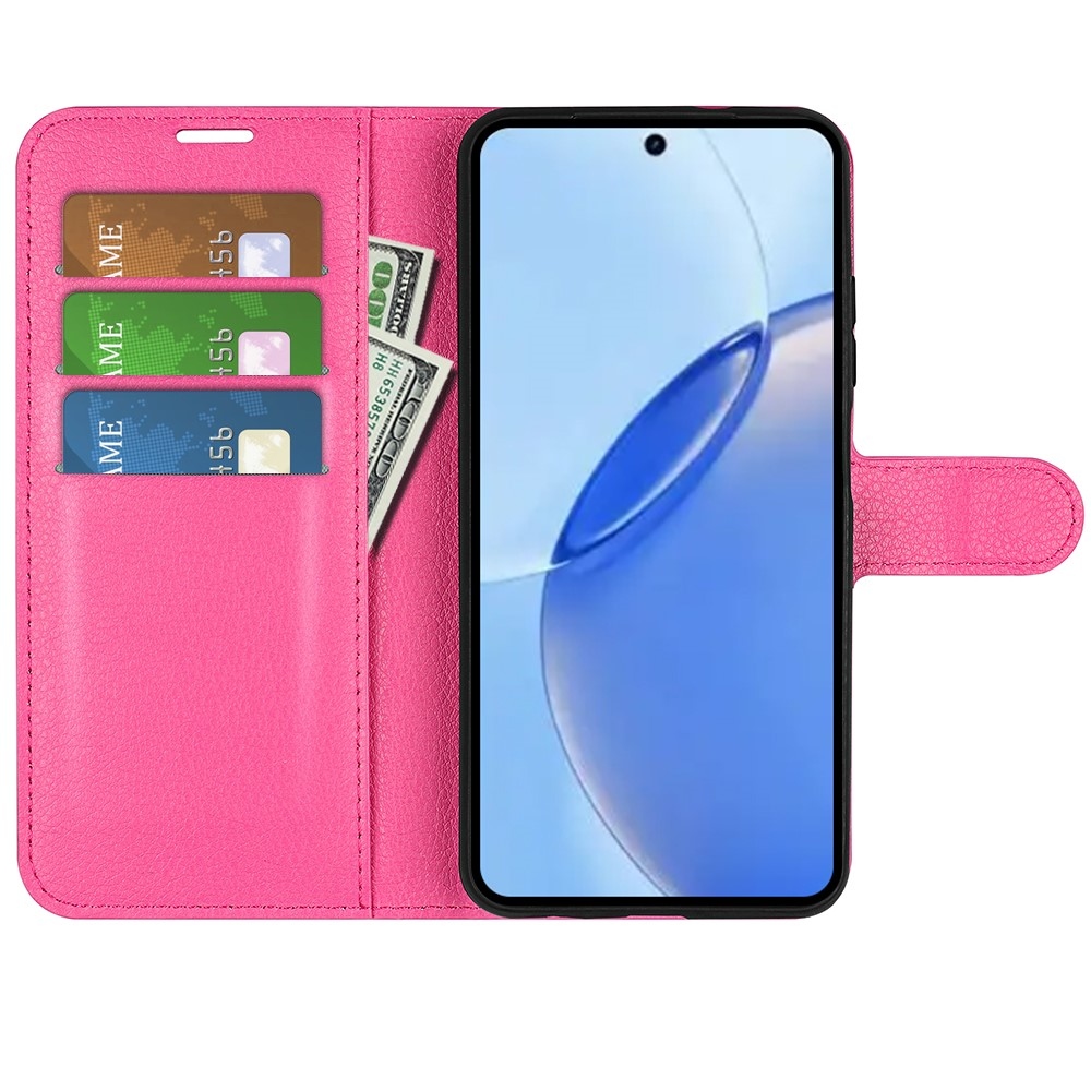 Litchi knižkové puzdro na Realme 16 Pro 5G - rose