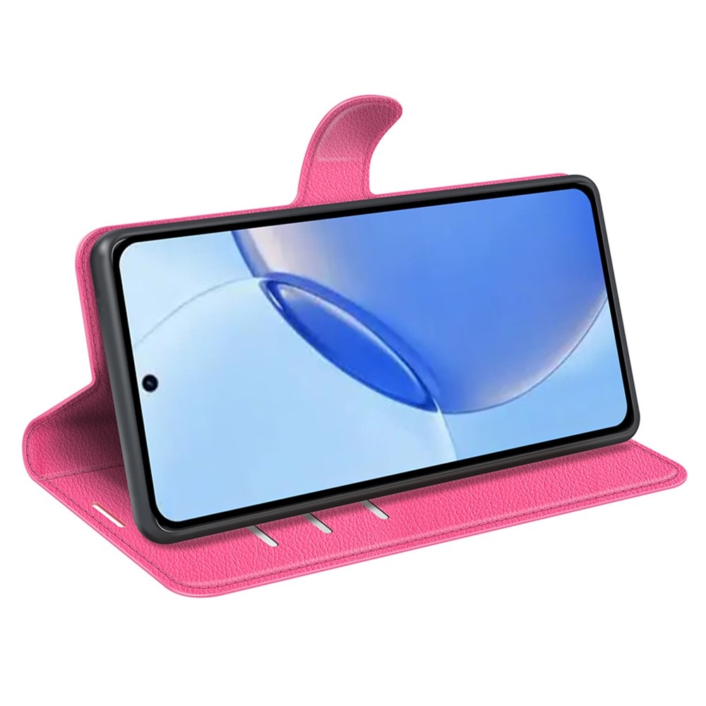 Litchi knižkové puzdro na Realme 16 Pro 5G - rose