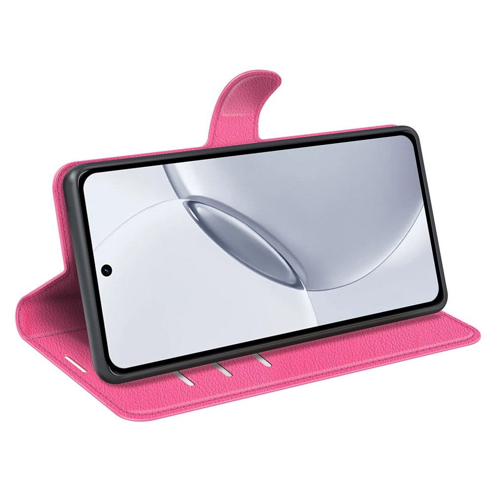 Litchi knižkové puzdro na Realme 16 Pro+ 5G - rose