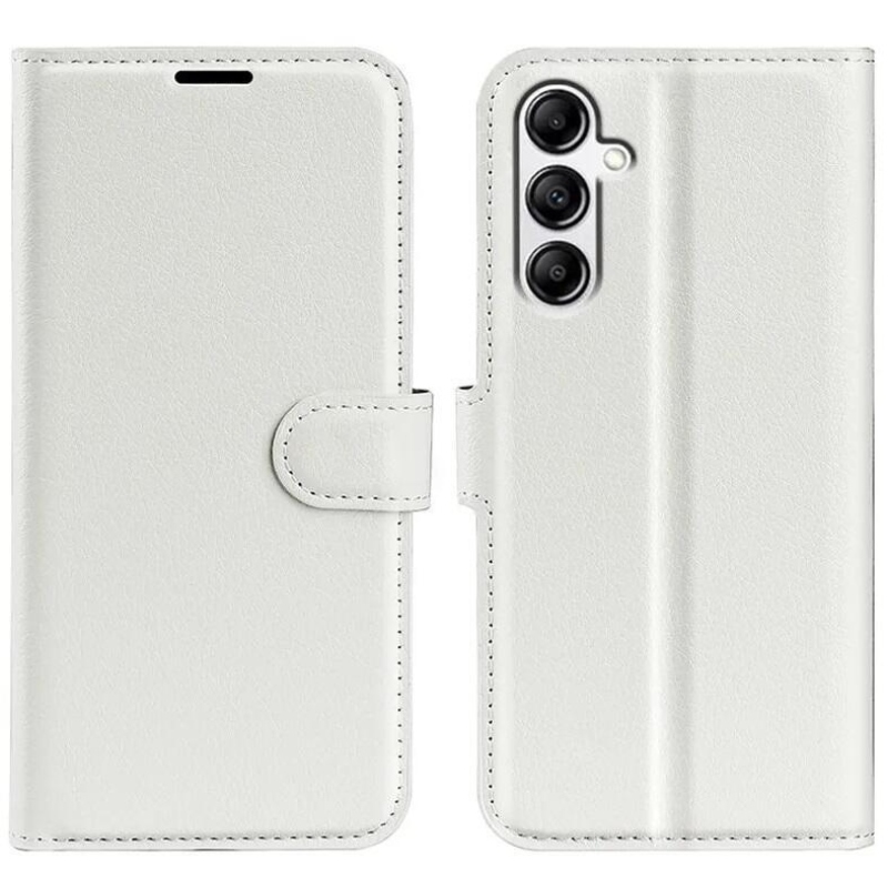 Litchi knižkové púzdro na Samsung Galaxy A34 5G - biele