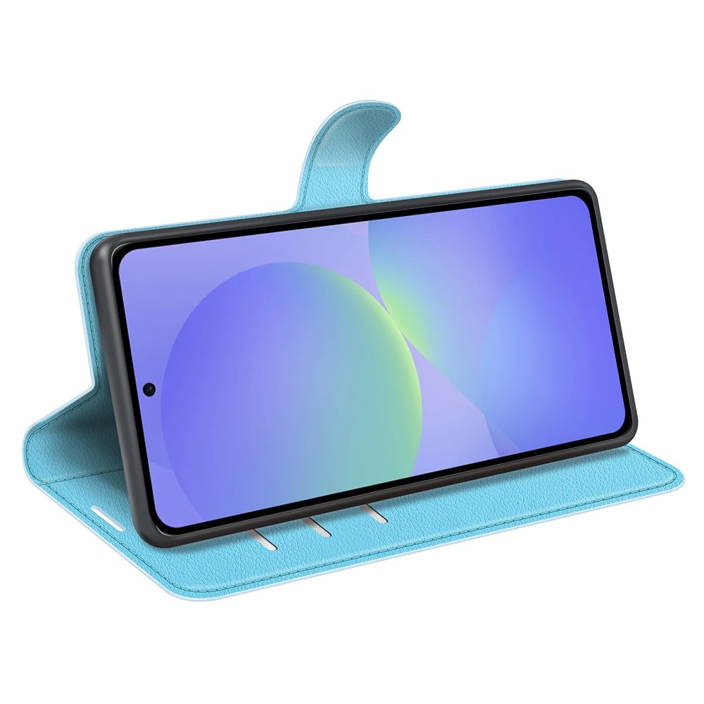 Litchi knižkové púzdro na Samsung Galaxy A37 5G - modré